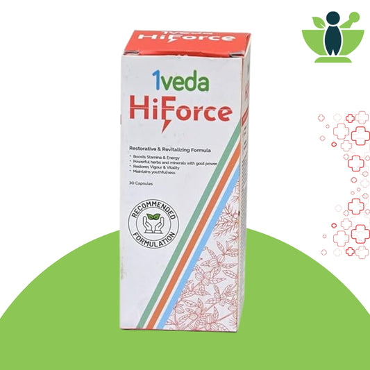 1 Veda Hiforce Male Vitality Capsules – Ayurvedic Solution for Enhanced Sexual Health
